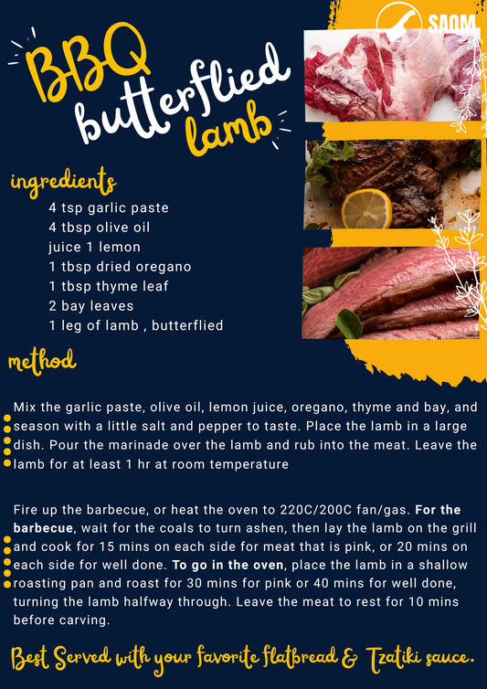 BBQ Butterflied Lamb