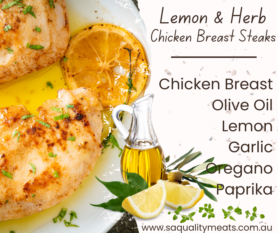 Lemon Herb Chicken Breast Steaks
