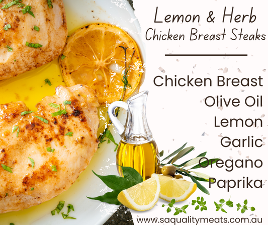 Lemon Herb Chicken Breast Steaks